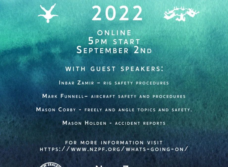 NZPF Safety Day/Evening – 2 Sept @ 5pm